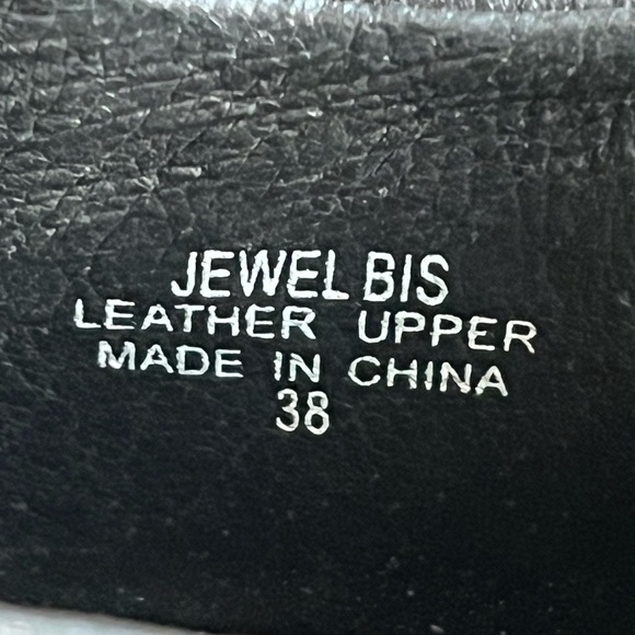 ASH Jewel Bis Chain Black Quilted Leather Platform Sneakers 38 - Picture 4 of 12